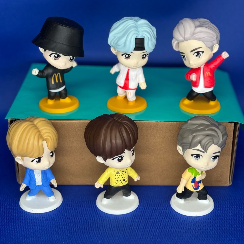 BTS TinyTan McDonald's Collaboration Mini Figure Set of 6 Dynamite K-Pop Merch